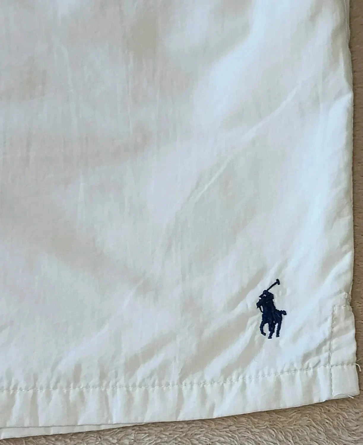 Short de baño Polo Ralph Lauren Vintage blanco Logo bordada Talla XL – photo 8